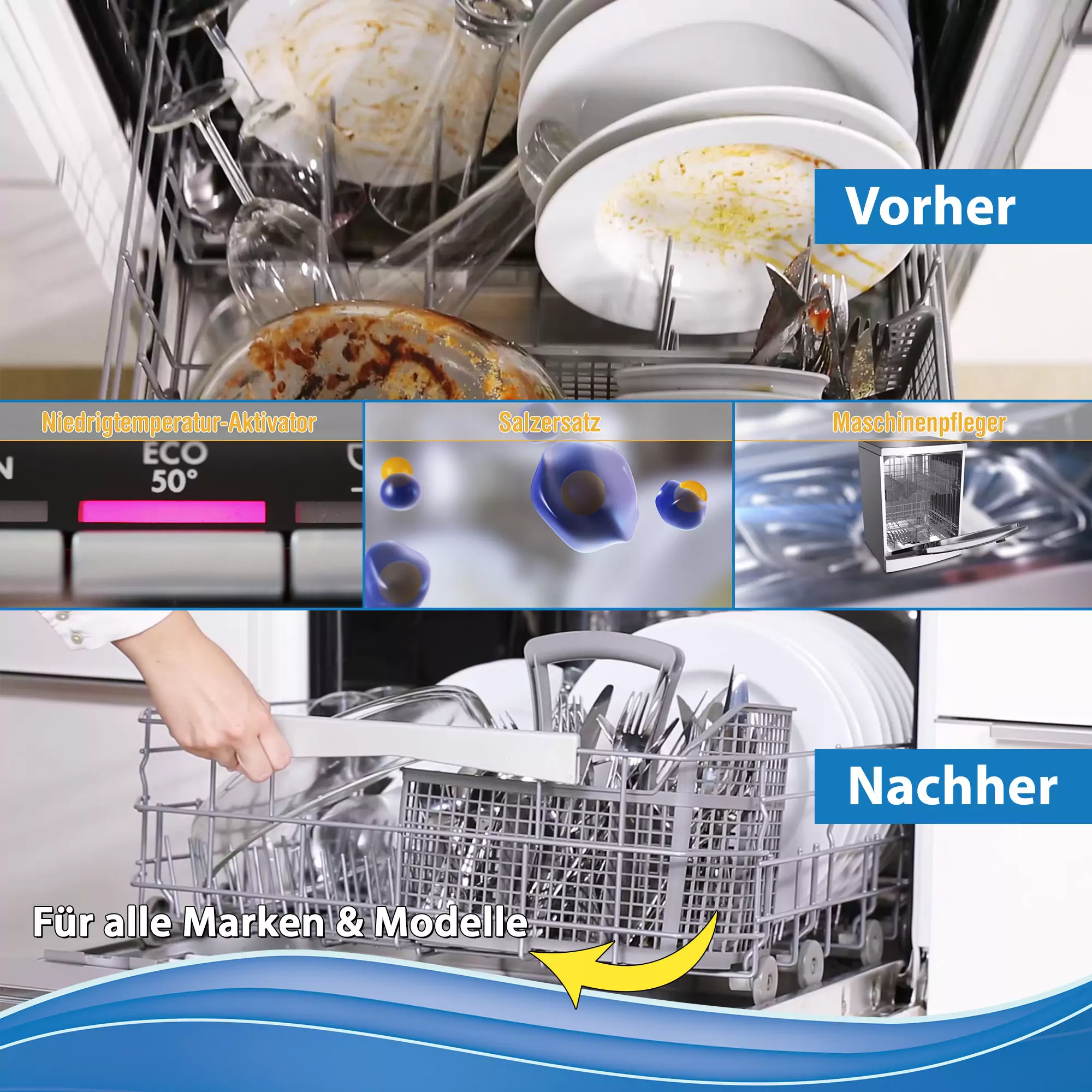 All in One 14in1 Geschirrspülpulver phosphatfrei – Bild 6